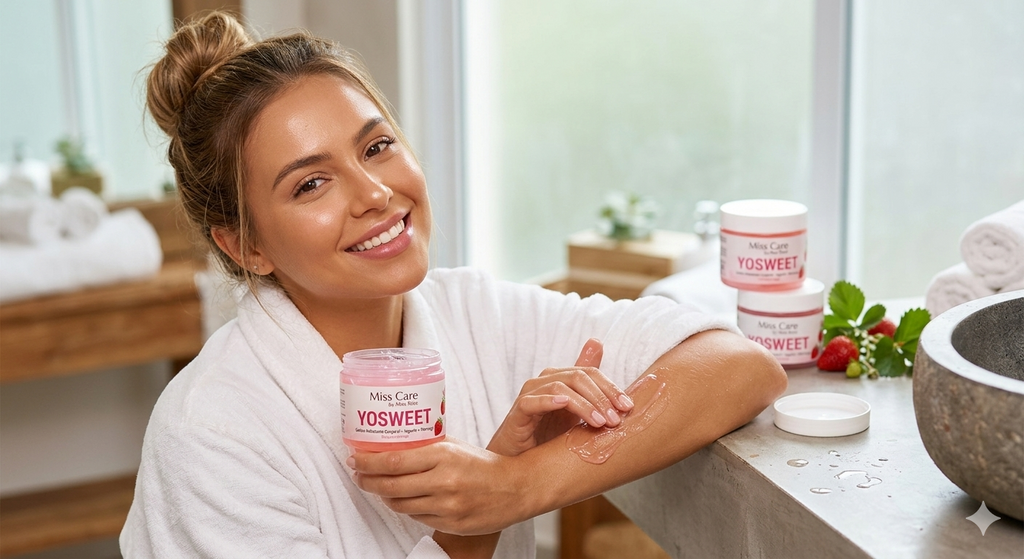 Geleia Hidratante Corporal Yosweet Morango & Iogurte