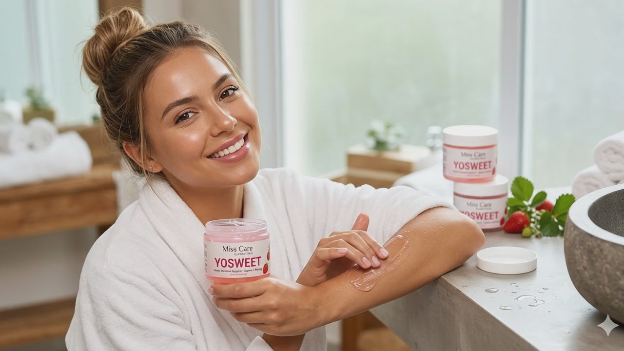 Geleia Hidratante Corporal Yosweet Morango & Iogurte