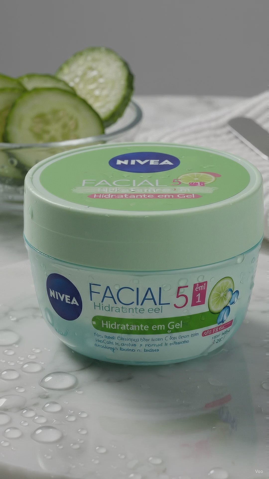 Gel Hidratante Facial Nivea Ácido Hialurônico e Pepino 100g